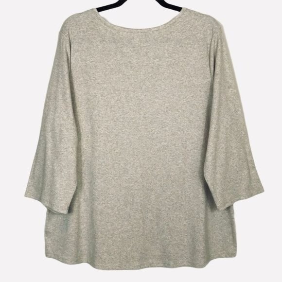 Old Navy Heather Gray V-Neck Tunic - Picture 2 of 11